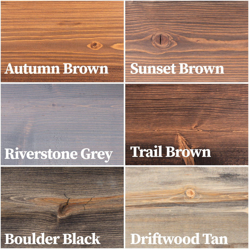 RESTORE Trail Brown 24 in. Shelves with L-Shaped Brackets